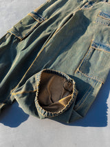 genzai寬鬆的牛仔貨物褲