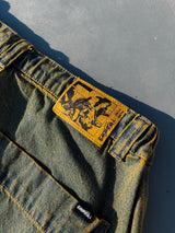 genzai寬鬆的牛仔貨物褲