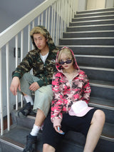 Heisei徽標熱拉鍊連帽衫