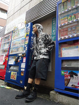 Heisei徽標熱拉鍊連帽衫