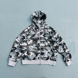 Heisei徽標熱拉鍊連帽衫