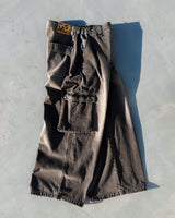 genzai寬鬆的牛仔貨物褲