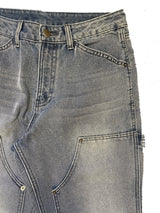 (Woman)Washed Double Knee Denim