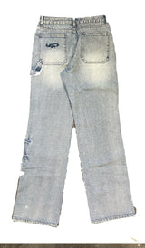 (Woman)Washed Double Knee Denim