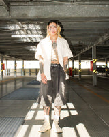 genzai Chain Baggy Denim Half Pants