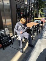 9090 OG LOGO SATIN SWEAT PANTS (Light)