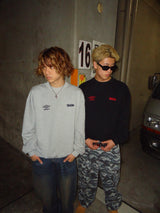 9090 × UMBRO TWO LOGO CREWNECK SWEAT