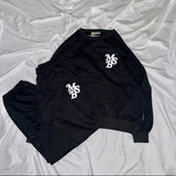 chain embroidery glitter sweat