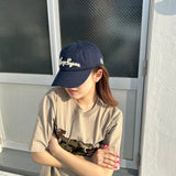 felt logo cap