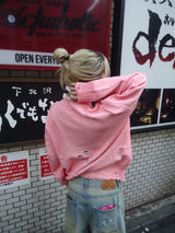 9090 OG 로고 보로 크루 넥 니트