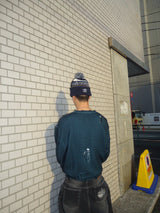 9090 OG 로고 보로 크루 넥 니트