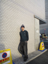 9090 OG 로고 보로 크루 넥 니트