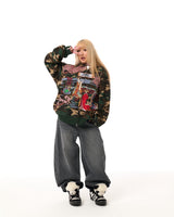 DEATH "56" SENTENCE × 9090 카모 집 후디