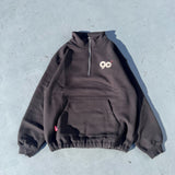 90徽標半拉鍊汗