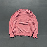 9090 OG 로고 보로 크루 넥 니트