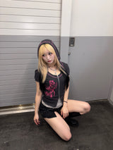 Cross Logo Half Zip Hoodie