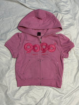 OG Logo Glitter Half Zip Hoodie