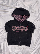 OG Logo Glitter Half Zip Hoodie