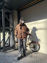 Tagging Logo Vintage Leather Jacket