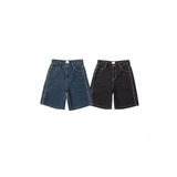 BU STRIPE DENIM SHORTS