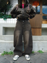 Heisei Logo Buggy Ballon Denim Pants