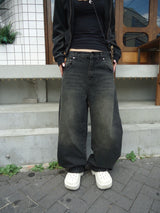 Heisei Logo Buggy Ballon Denim Pants
