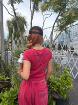 Pigment rhinestone tee