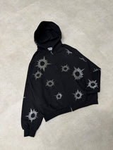 Bullet Logo Rhinestone Allover Hoodie