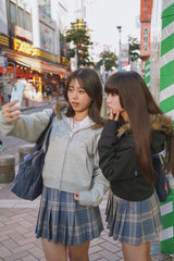 Tribal logo fur zip hoodie