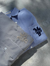 連鎖徽標條紋襯衫