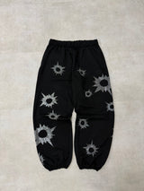 Bullet Logo Rhinestone Allover Pants