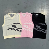 Big Heisei Logo Knit Vest