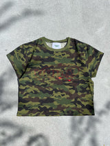 yung 로고 라인스톤 핏 티