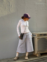 eyelet long sleeve tee