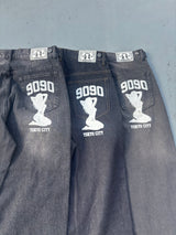 Sexy Logo Denim Pants