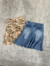 asymmetry midi skirt