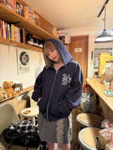 リバーシブルジップフーディー