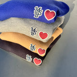 heart patch knit