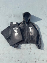 Sexy Logo Denim Zip Hoodie