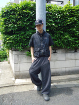 タイダイフード付きナイロンベスト