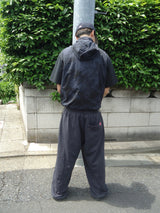 タイダイフード付きナイロンベスト