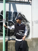 Big Heisei Logo Knit Vest