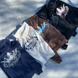 國王徽標拉鍊連帽衫