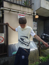 Big Heisei Logo Knit Vest