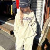 9090 OG LOGO SATIN SWEAT PANTS (Light)