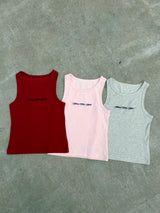 CURSIVE RIB TANKTOP