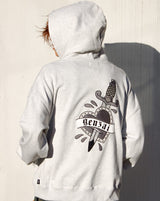 心紋身拉鍊連帽衫