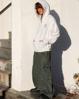 心紋身拉鍊連帽衫