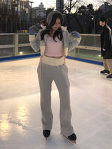 rib stand sweat jacket