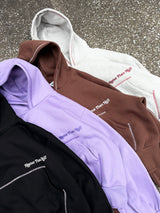 emboss heart logo hoodie